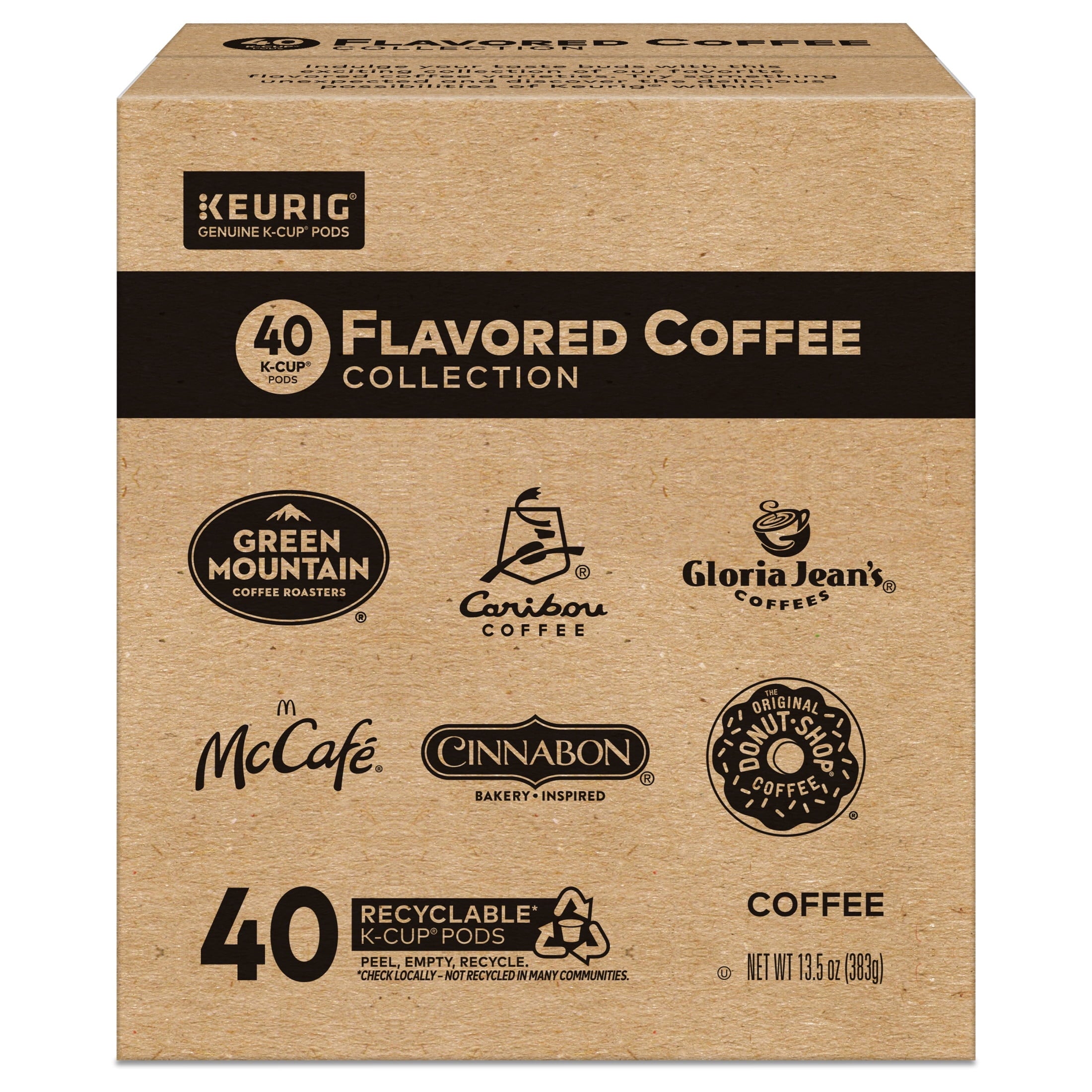 Keurig Flavored Coffee Collection Light and Medium Roast K-Cup Coffee Pods - 40 Count