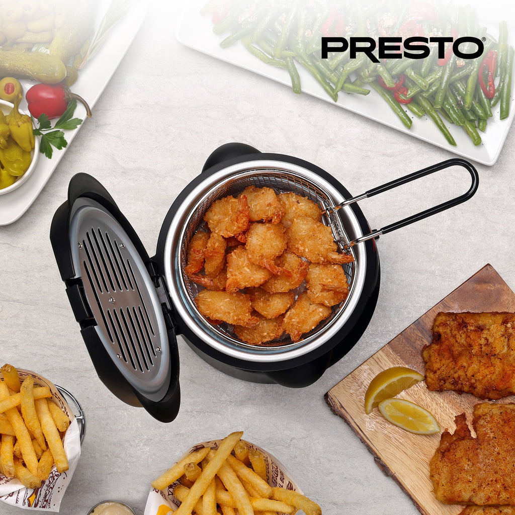 Presto® 1-Liter Stainless Steel Electric Deep Fryer 05470