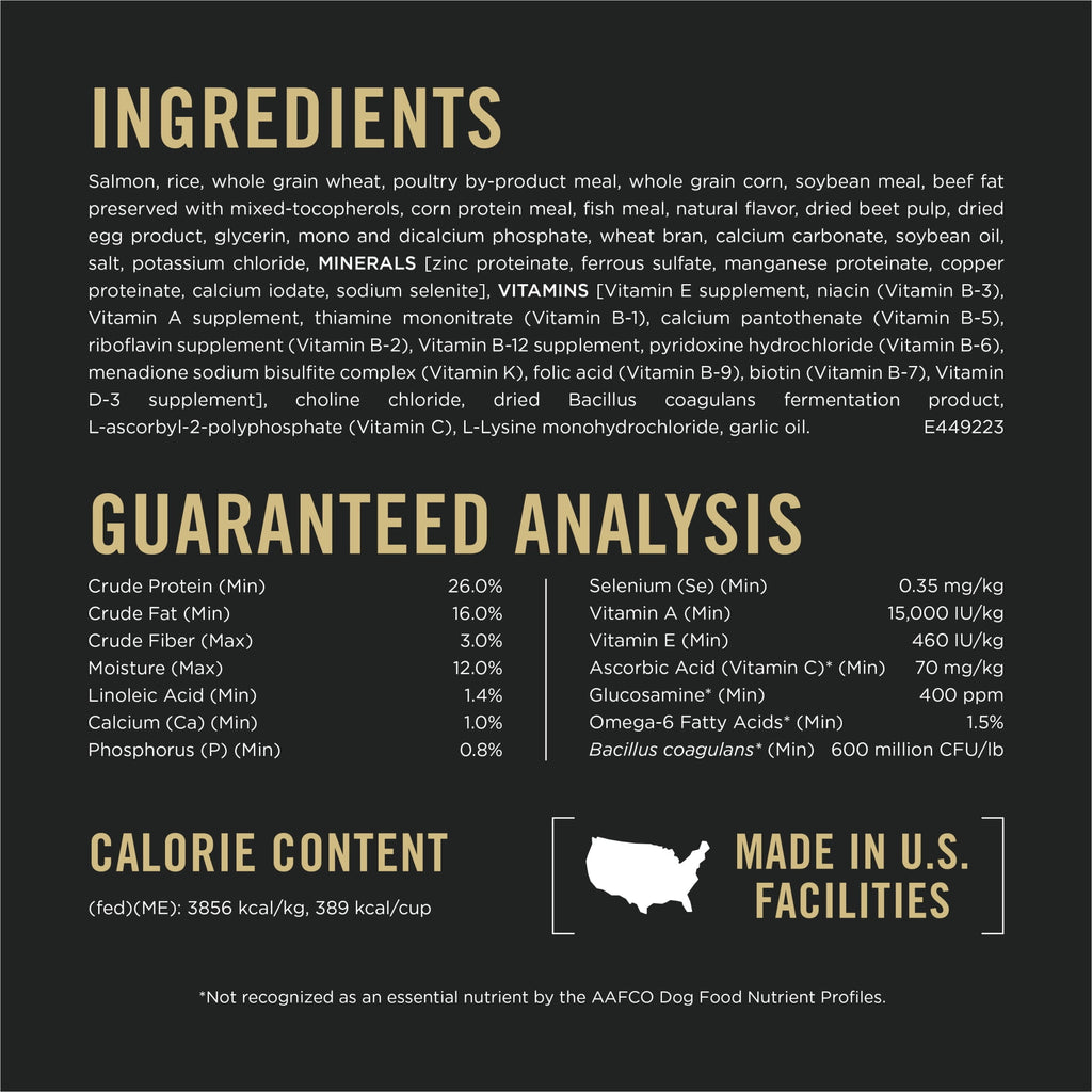 Purina Pro Plan Complete Essentials Shredded Blend Salmon and Rice Dry Dog Food Formula with Probiotics for Dogs - 5 lb Bag