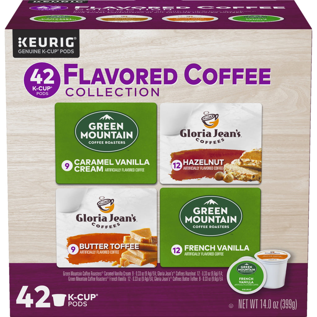 Keurig Flavored Variety Coffee Collection K-Cup Pods - Variety Pack, 42 Count for Keurig Brewers