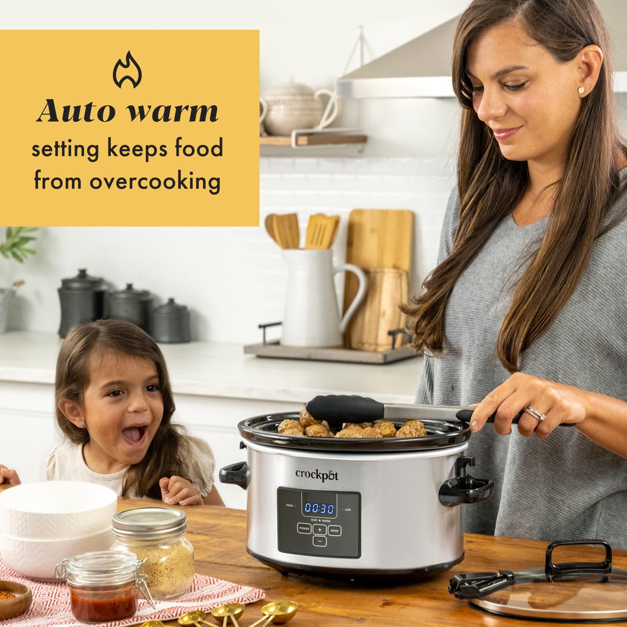 Crockpot Programmable 4-Quart Cook & Carry Slow Cooker - Stainless Steel