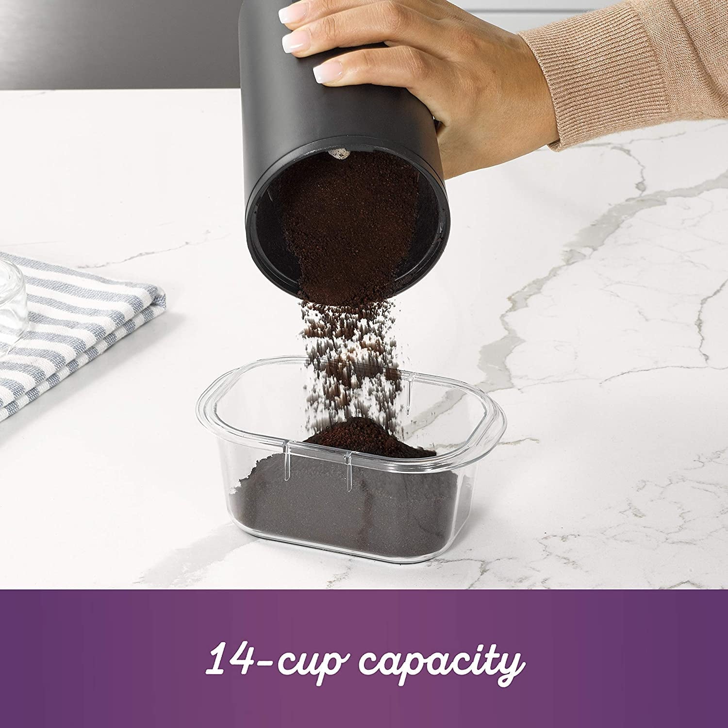 Mr. Coffee Simple Grind 14 Cup Coffee Grinder - Black