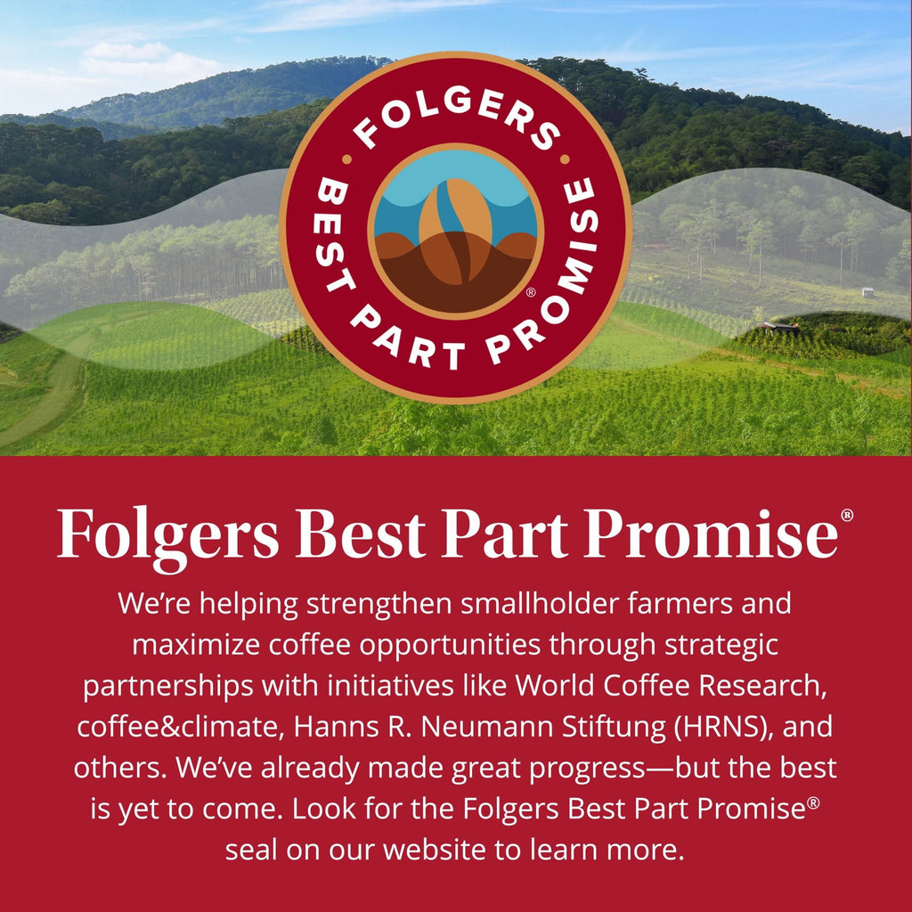 (Folgers 1/2 Caff Coffee - Medium Roast Coffee, Keurig K Cup Pods, 24 Count Box - 4-Pack