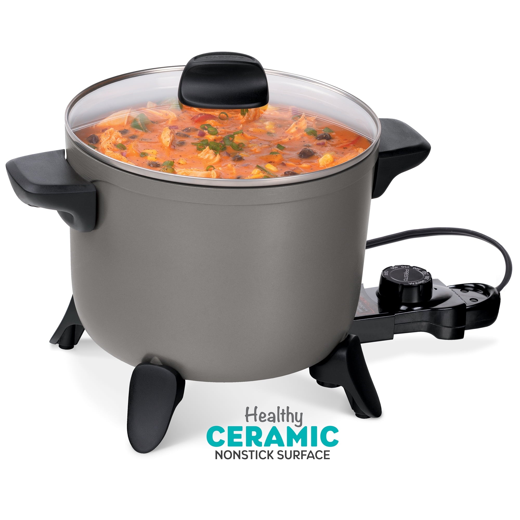 Presto Kitchen Kettle Ceramic Deep Fryer/Multi-Cooker