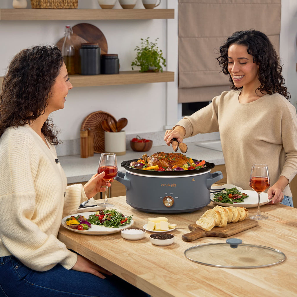 Crock-Pot Manual 7-Quart Slow Cooker - Mussel Grey