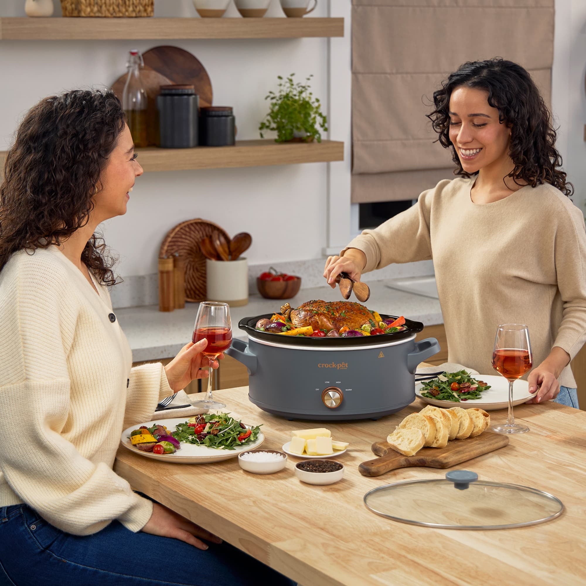 Crock-Pot Manual 7-Quart Slow Cooker - Mussel Grey