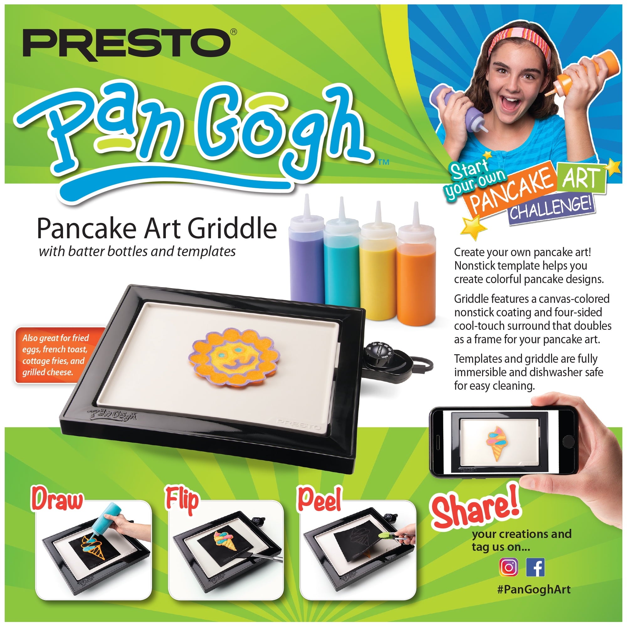 Presto® 07080 Pan Gogh™ Griddle and Pancake Kit