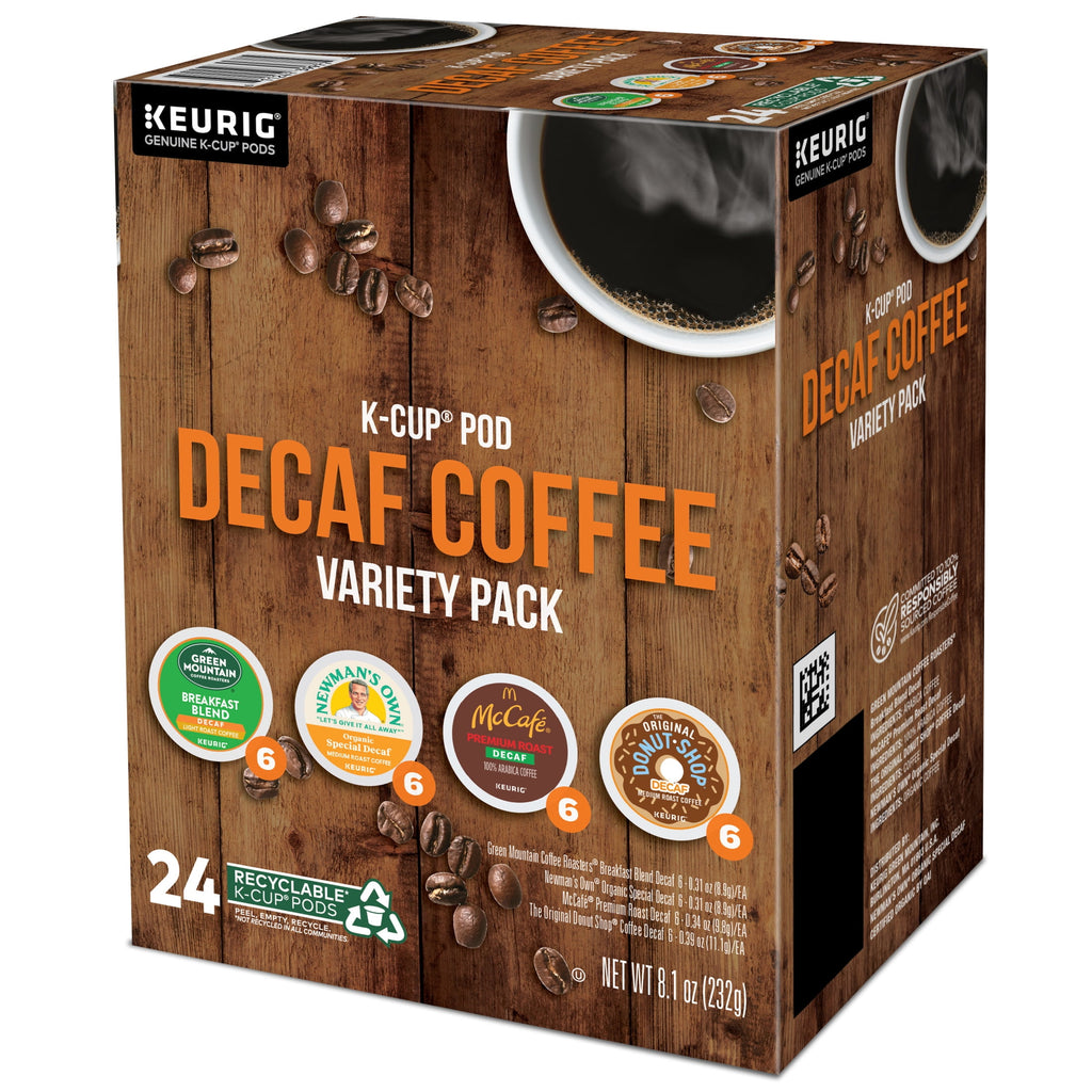 Keurig - Decaf Coffee Variety Pack K-Cup Coffee Pods, 24 Count