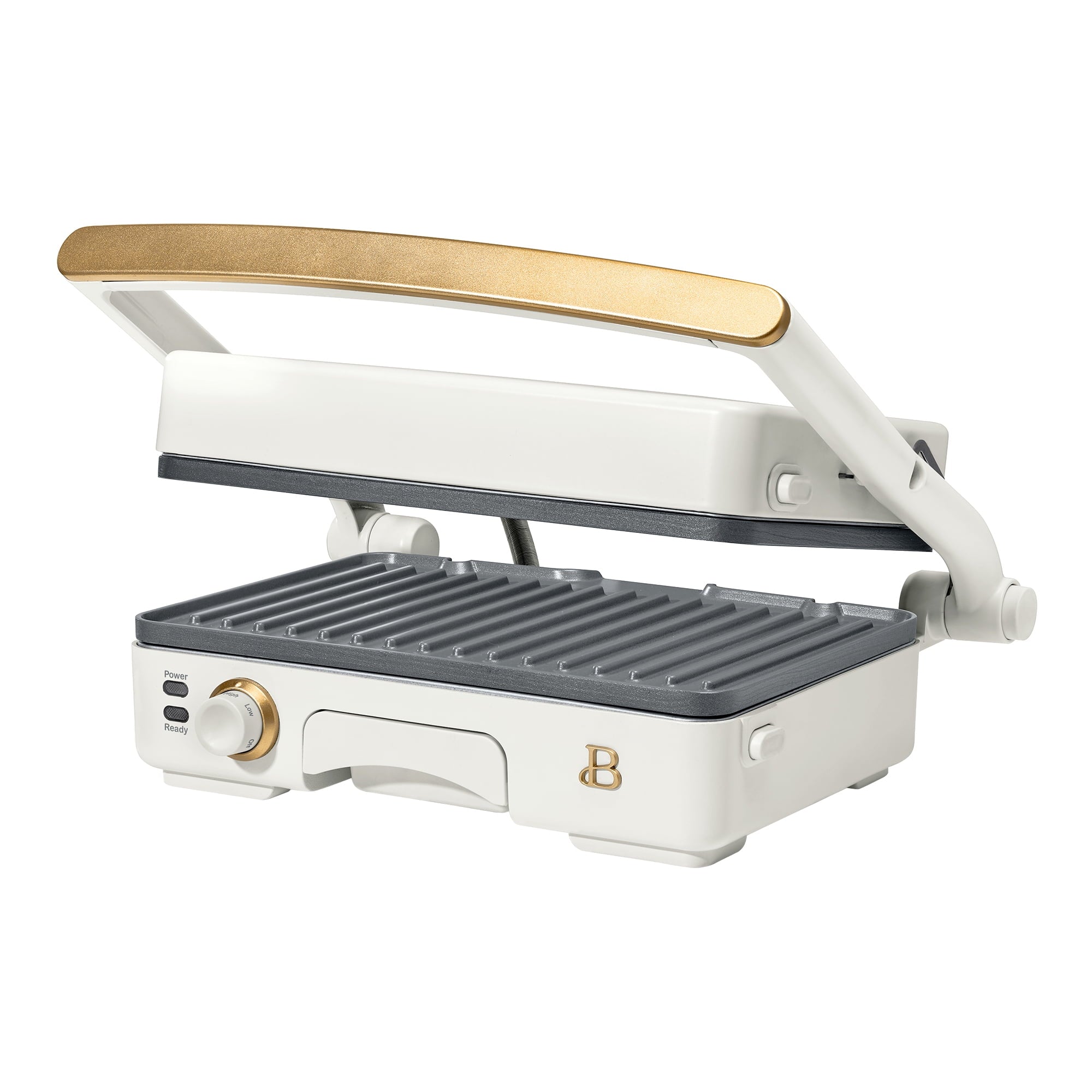 Beautiful 2-in-1 Panini Press & Grill - White Icing by Drew Barrymore