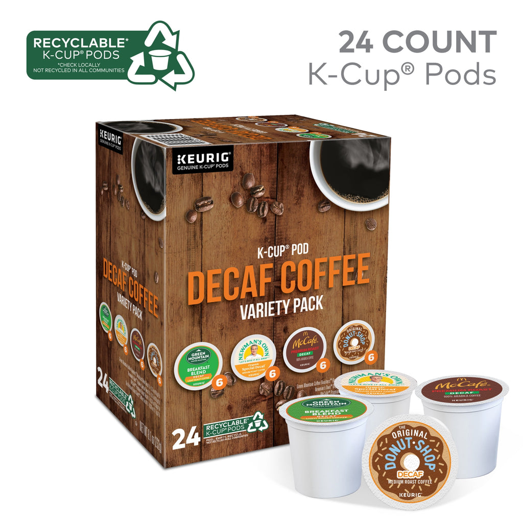 Keurig - Decaf Coffee Variety Pack K-Cup Coffee Pods, 24 Count