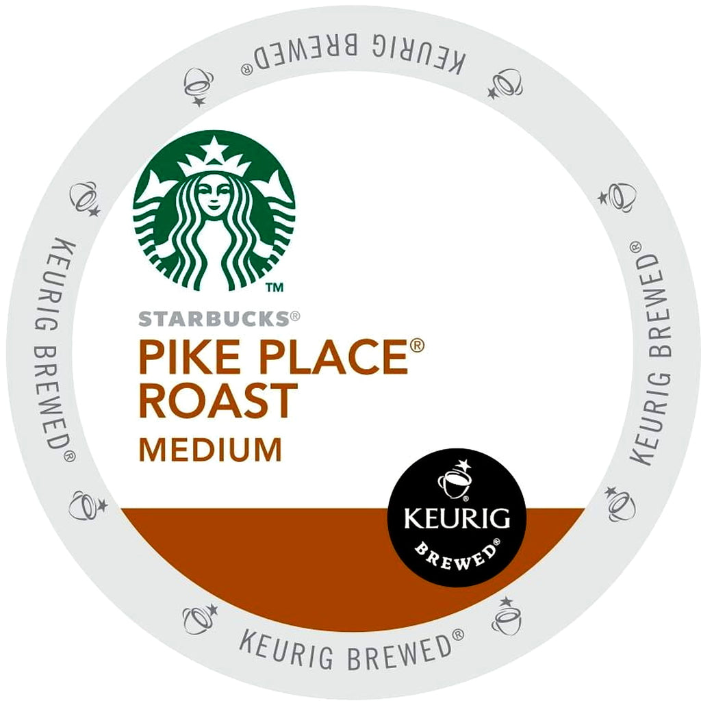 Starbucks Pike Place Roast Medium - K-Cup Portion Pack for Keurig Brewers, 72 count