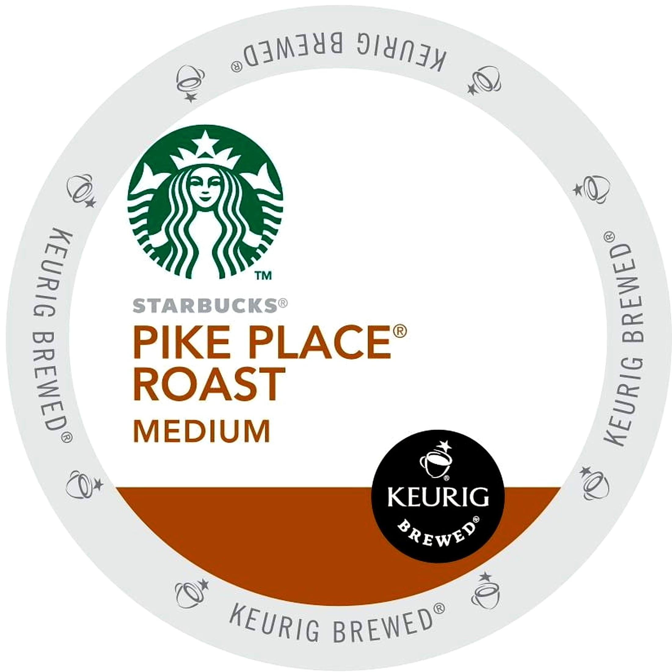 Starbucks Pike Place Roast Medium - K-Cup Portion Pack for Keurig Brewers, 72 count