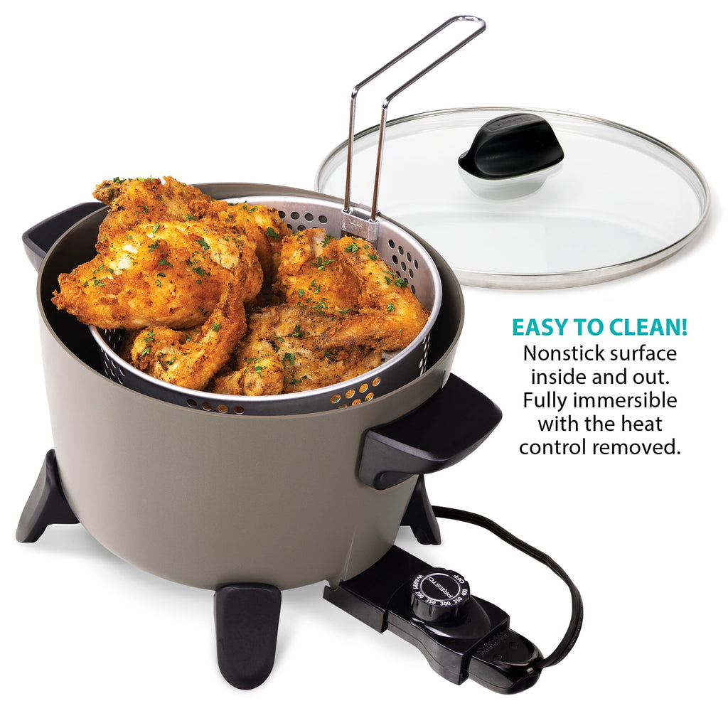 Presto Big Kettle Ceramic Deep Fryer/Multi-Cooker