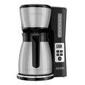 BLACK+DECKER 12 Cup Thermal Programmable Coffee Maker with Brew Strength and VORTEX Technology - Black/Steel