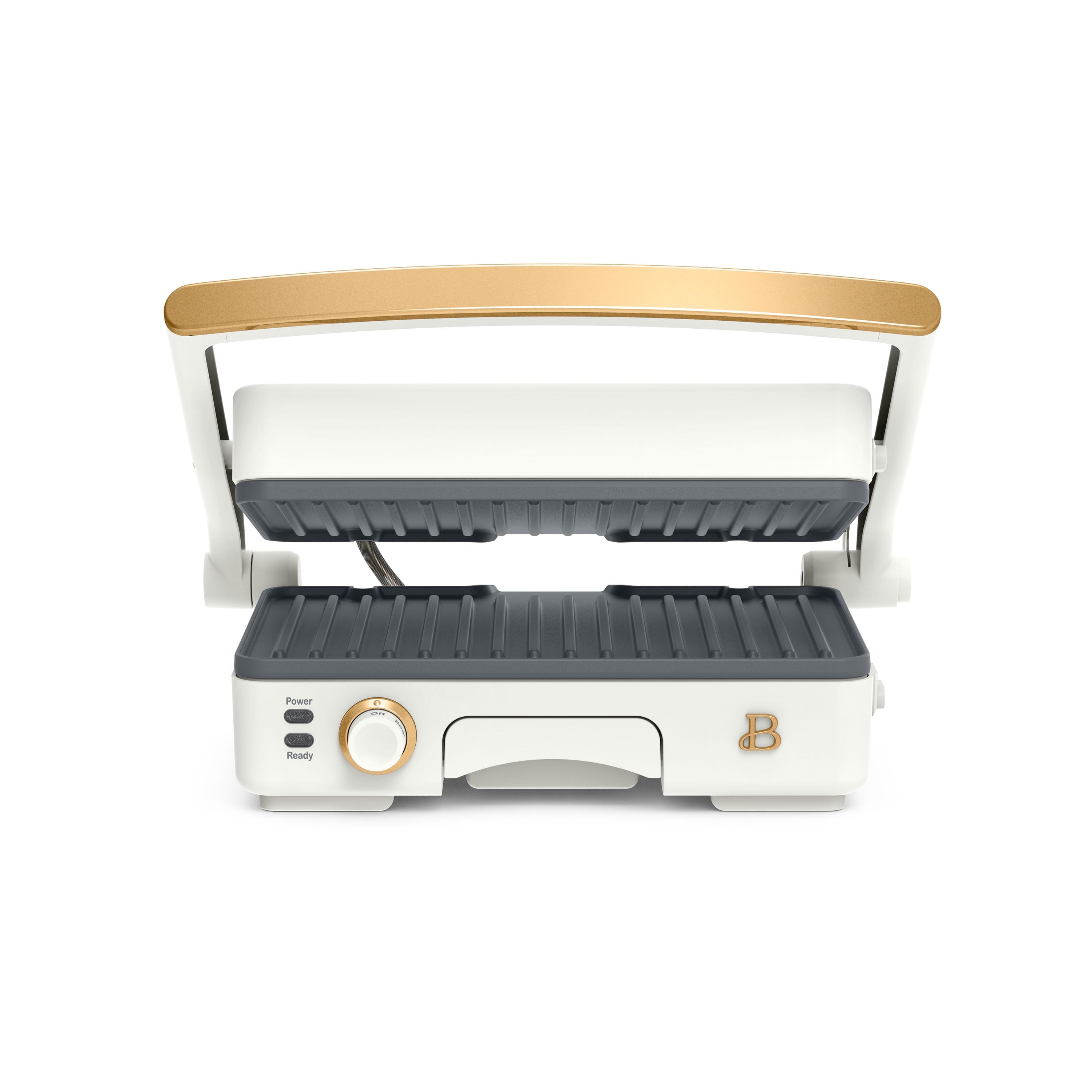 Beautiful 2-in-1 Panini Press & Grill - White Icing by Drew Barrymore