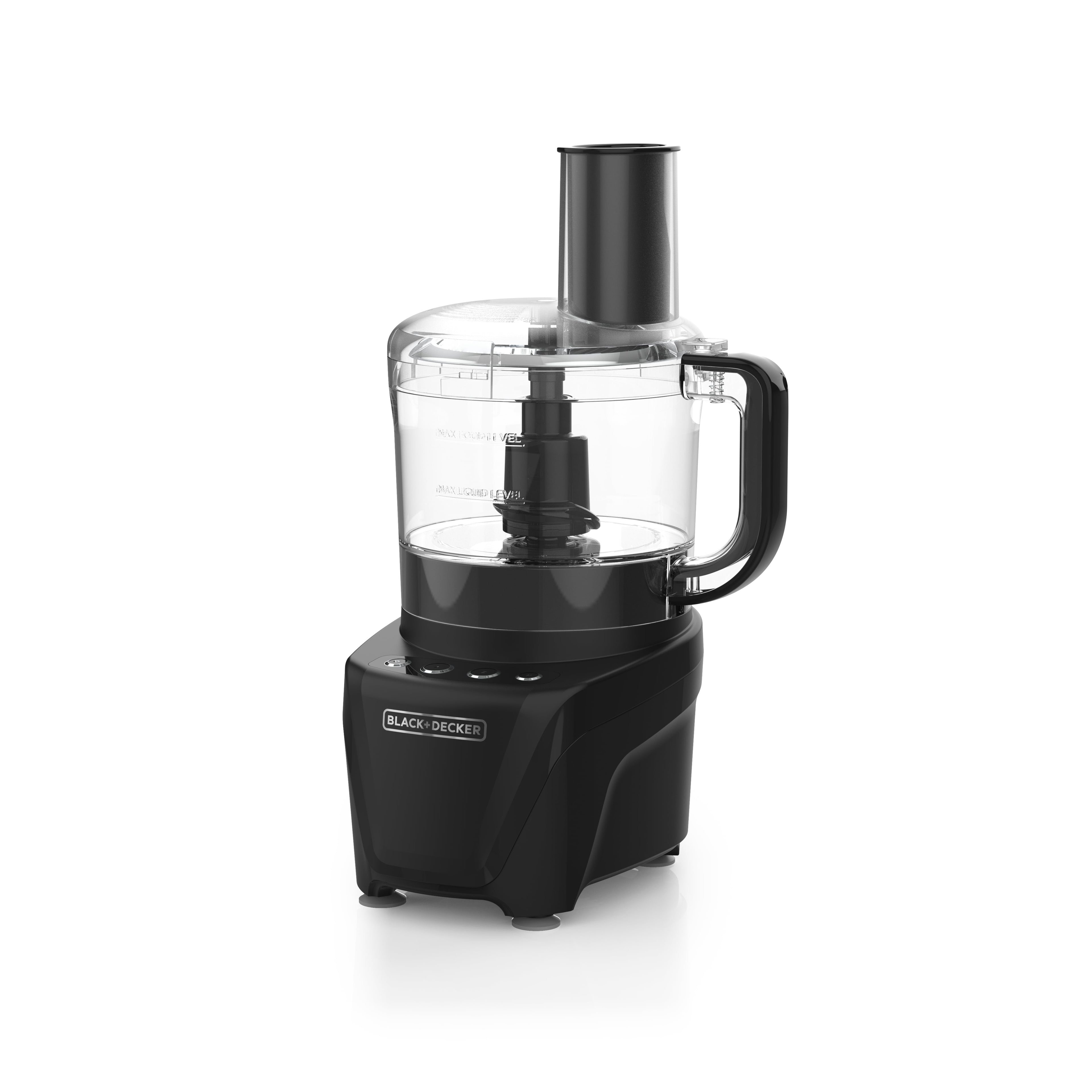 BLACK+DECKER Easy Assembly 8-Cup Food Processor - 450W, 2-Speed + Pulse, Black