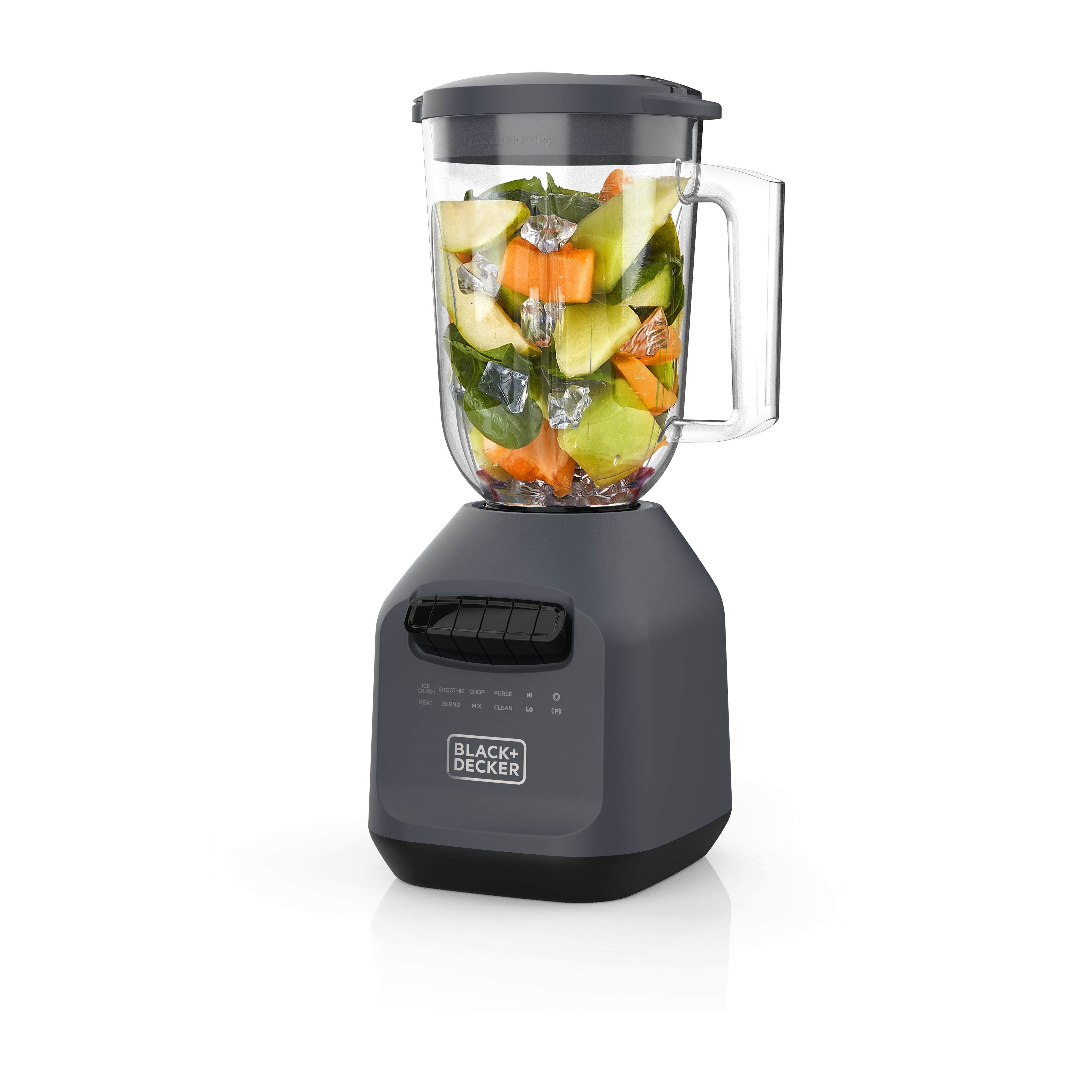 BLACK+DECKER Ice Crush Blender - 56 oz Plastic Jar, 700W, 6-Tip Blade, 8 Speeds + Pulse