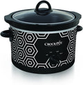 Crock-Pot 4.5-Quart Slow Cooker - Manual, Black/White Pattern