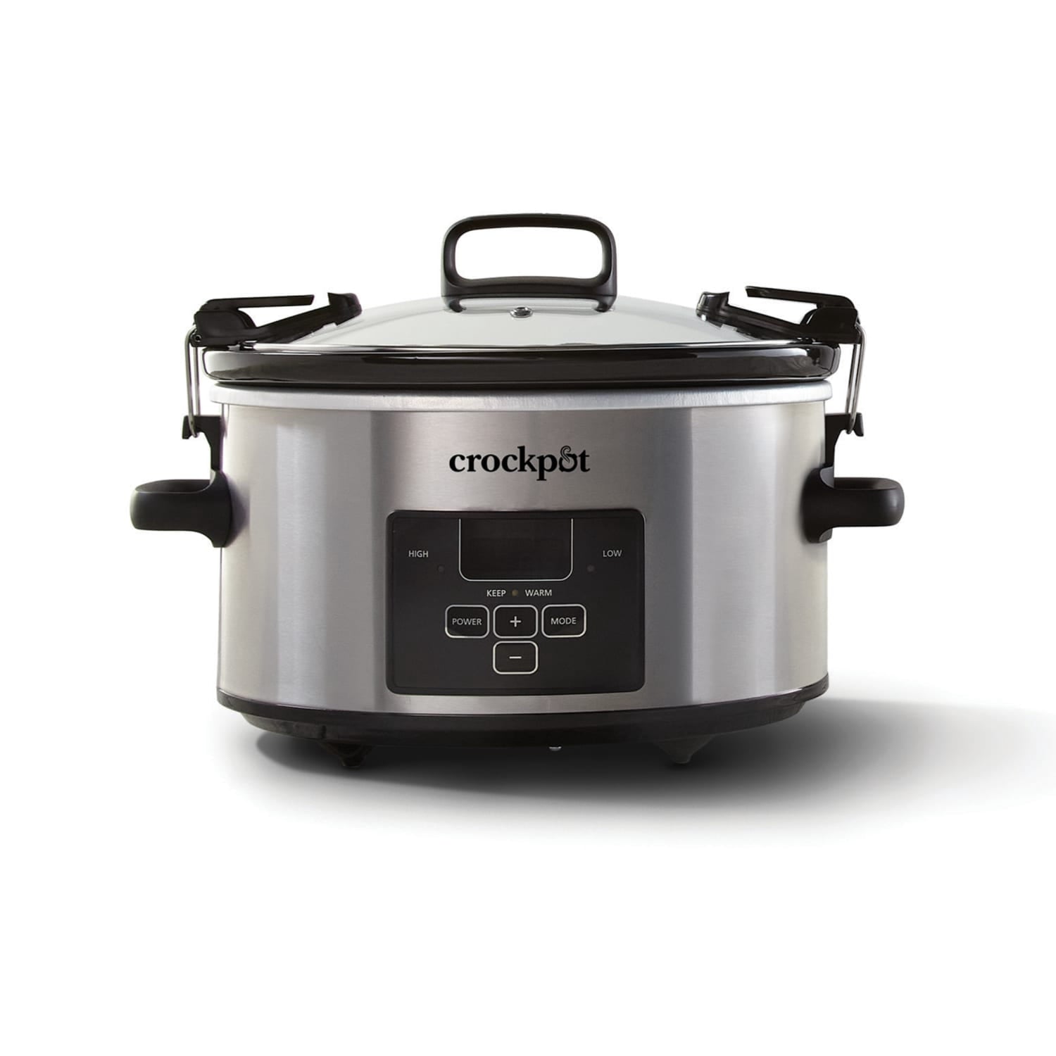 Crockpot Programmable 4-Quart Cook & Carry Slow Cooker - Stainless Steel