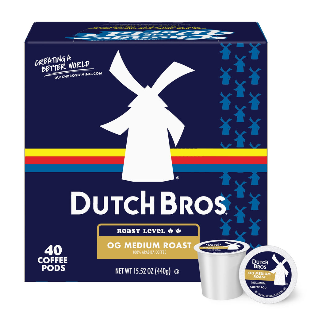 Dutch Bros® OG Medium Roast - 40 Count, Medium Roast, Single Serve Coffee Pods for Keurig K-Cup Brewers