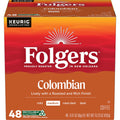 Folgers Colombian Coffee - Medium Roast, Keurig K Cup Pods, 48 count Box