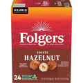 Folgers Toasty Hazelnut Artificially Flavored Coffee - Keurig K Cups, 24 Count Box