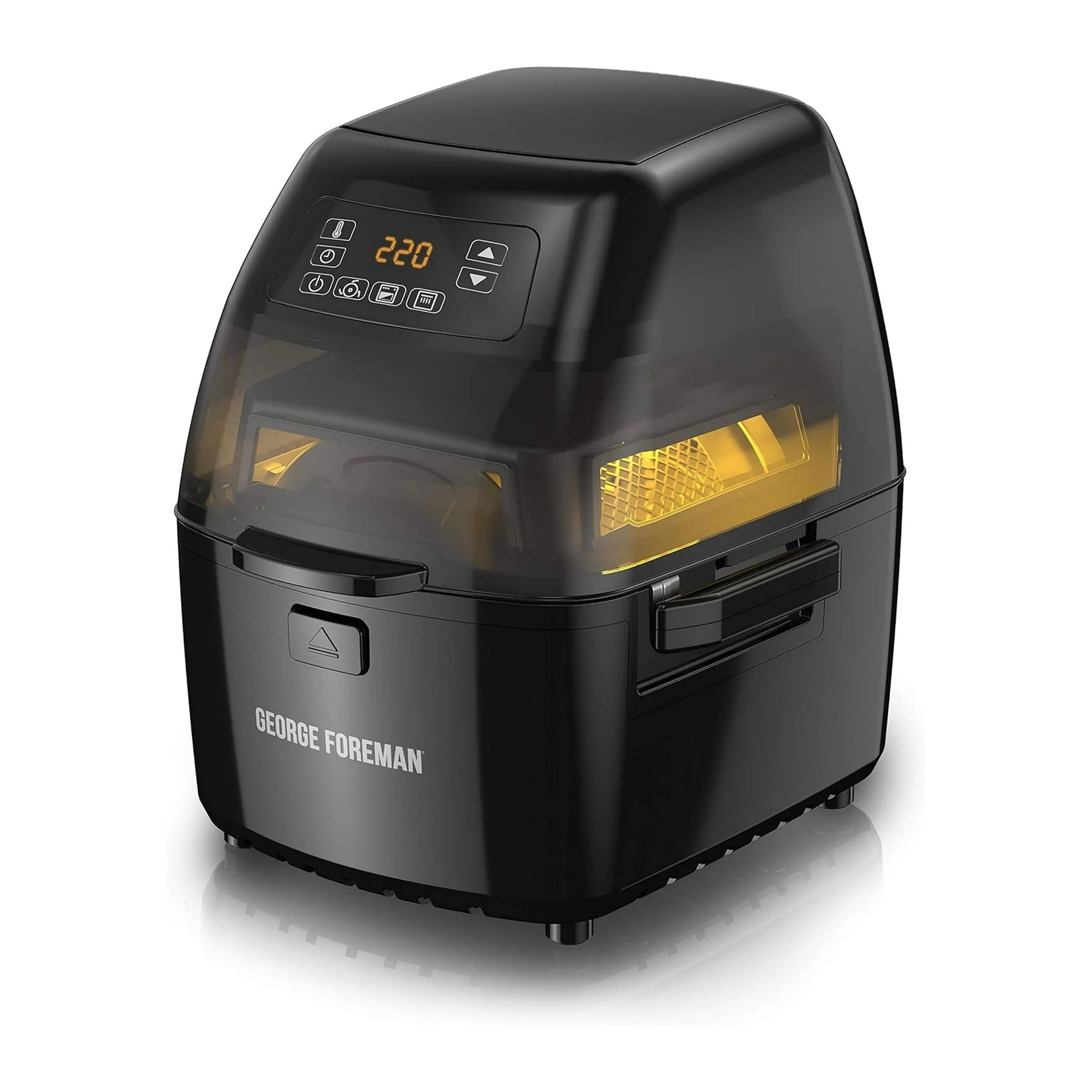 George Foreman GHFD6800B Twist N Crisp Air Fryer with Rotisserie - 3L Capacity