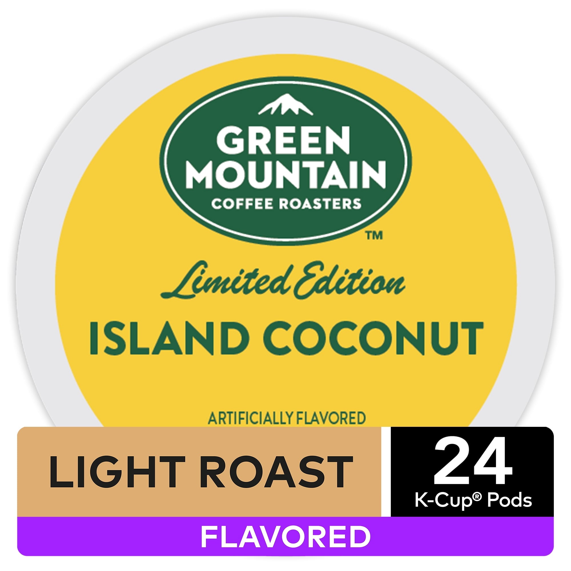 Green Mountain Coffee Island Coconut - K-Cup Pods, Light Roast, 24 Count For Keurig Brewers