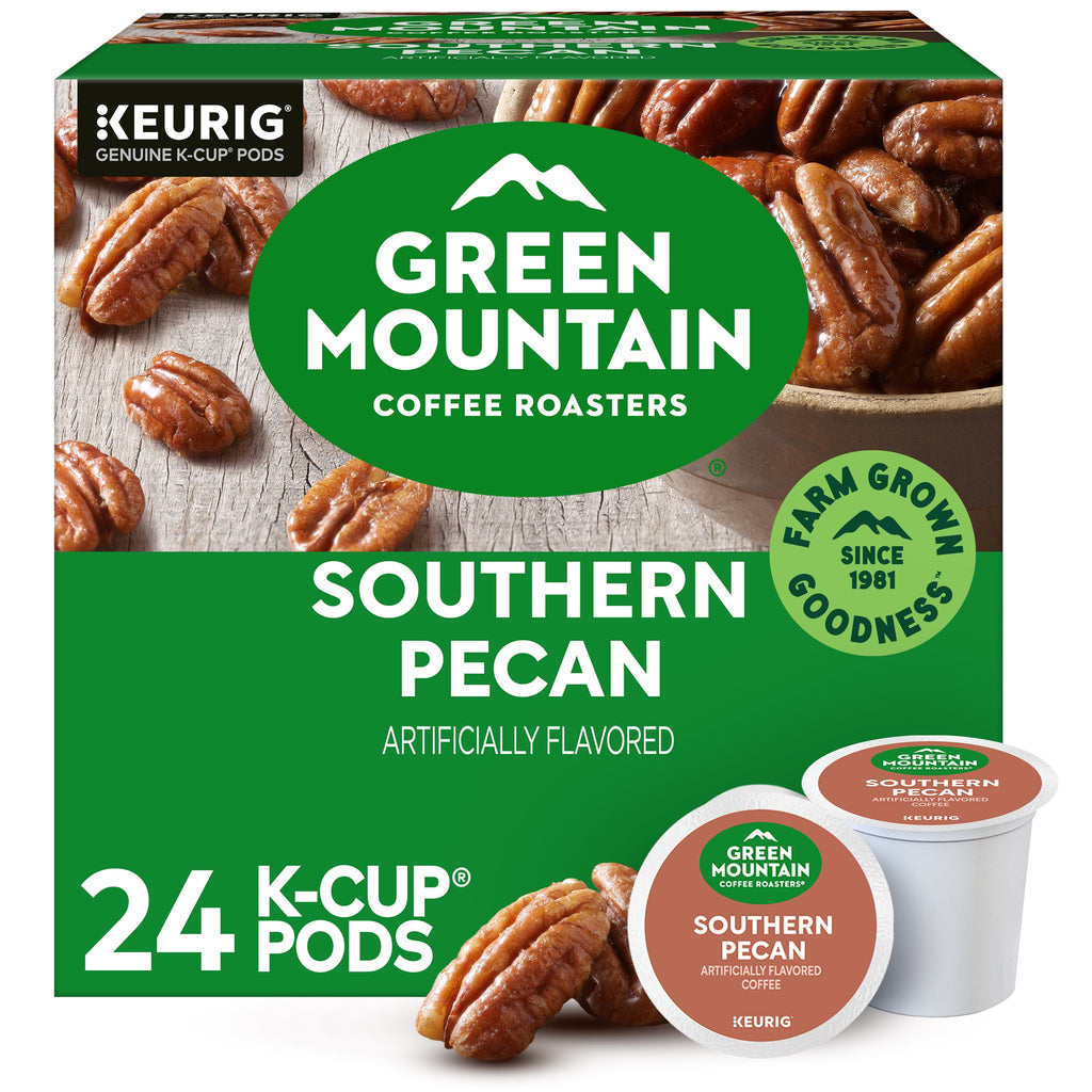 Green Mountain Coffee Southern Pecan - Flavored Keurig K-Cup Coffee Pods, Light Roast, 24 Count