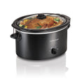 Hamilton Beach 5 Qt Slow Cooker - Stoneware Crock with Removable Pot, Black