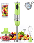 Immersion Blender Handheld 1000W 5 in 1 Corded Stick Hand Blender Kitchen with 12 Speed - BPA-Free, Mixing Beaker, Chopper, Whisk, Milk Frother, Perfect Emulsifier