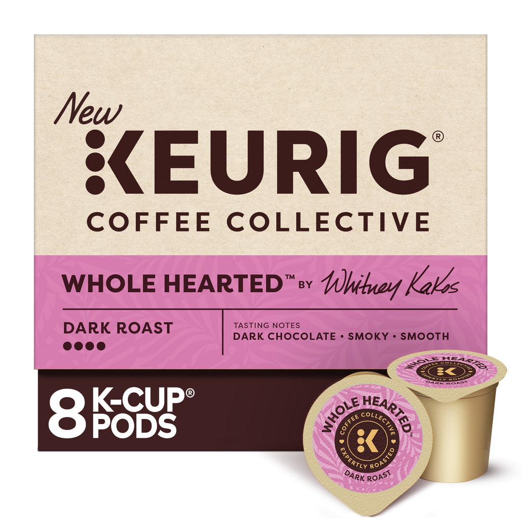 Keurig Coffee Collective - Whole Hearted by Whitney Kakos, Dark Roast K-Cup Coffee Pods, 8 Count