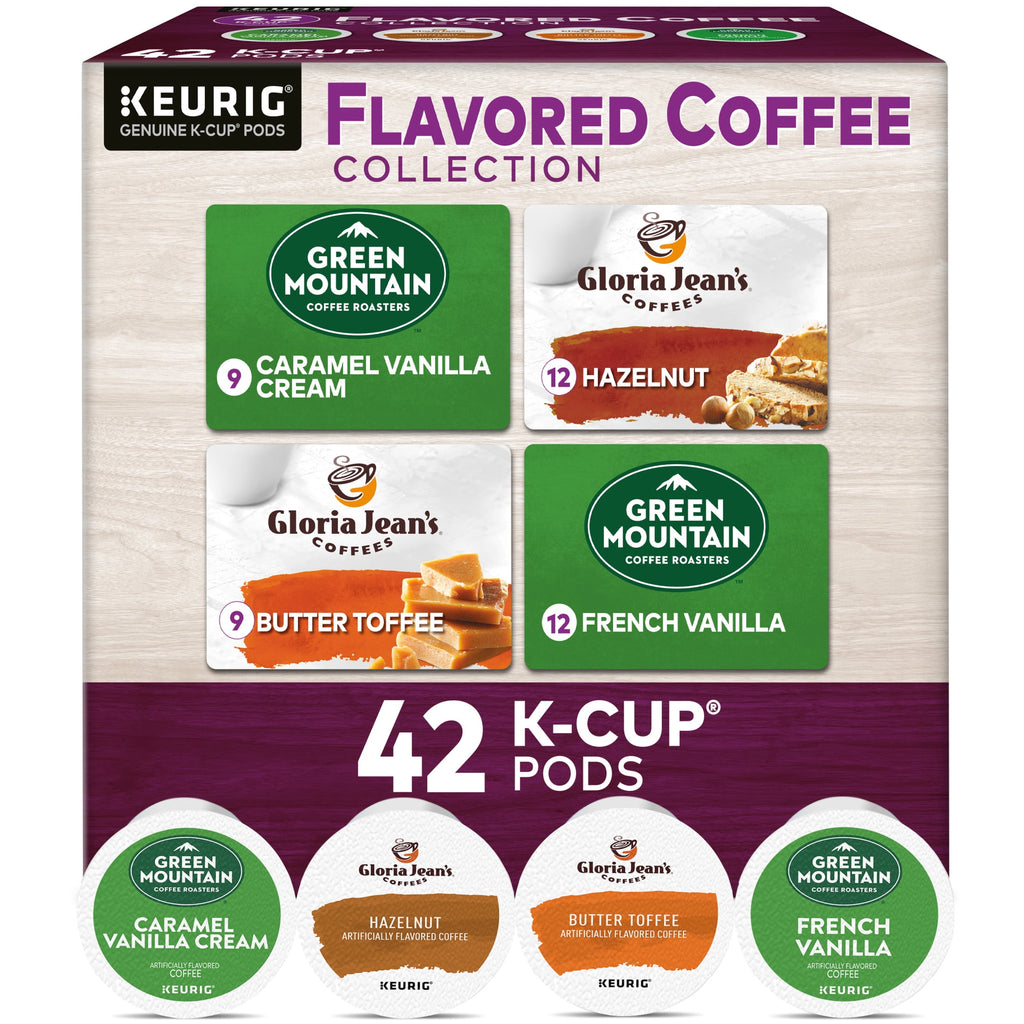 Keurig Flavored Variety Coffee Collection K-Cup Pods - Variety Pack, 42 Count for Keurig Brewers