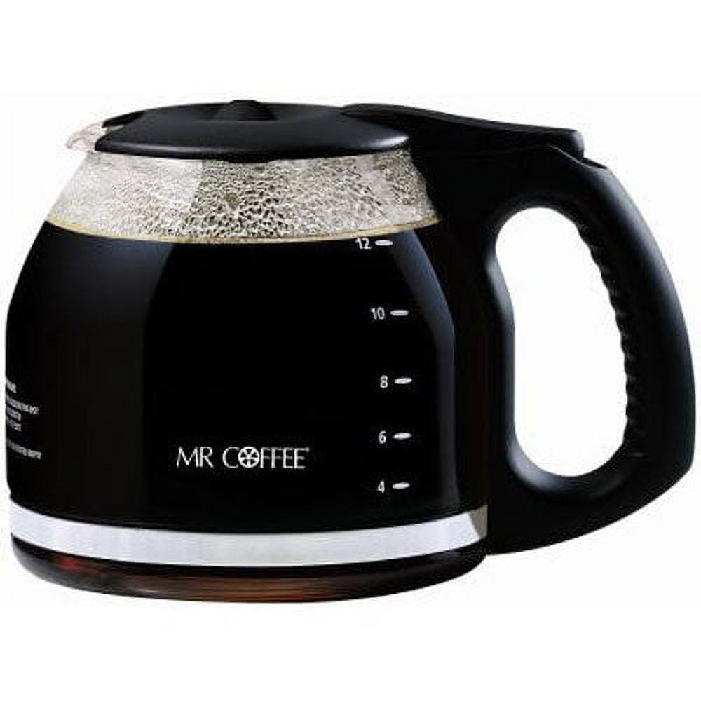 Mr. Coffee 12-Cup Glass Coffee Decanter - Black
