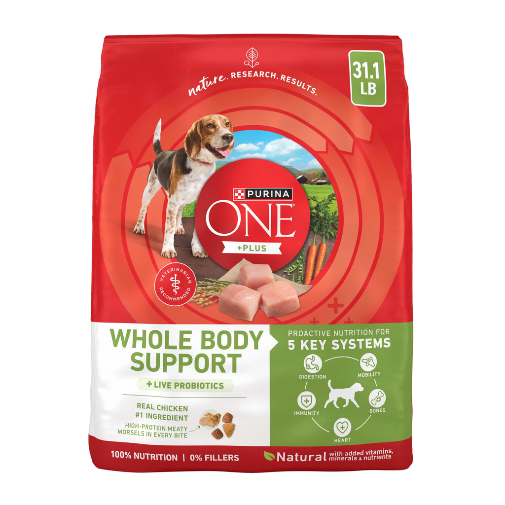 Purina ONE Plus Whole Body Support Chicken Flavor Dry Dog Food - 31.1 lb Bag