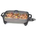 Presto 16" Ceramic Electric Skillet with Glass Cover - Silver 06860