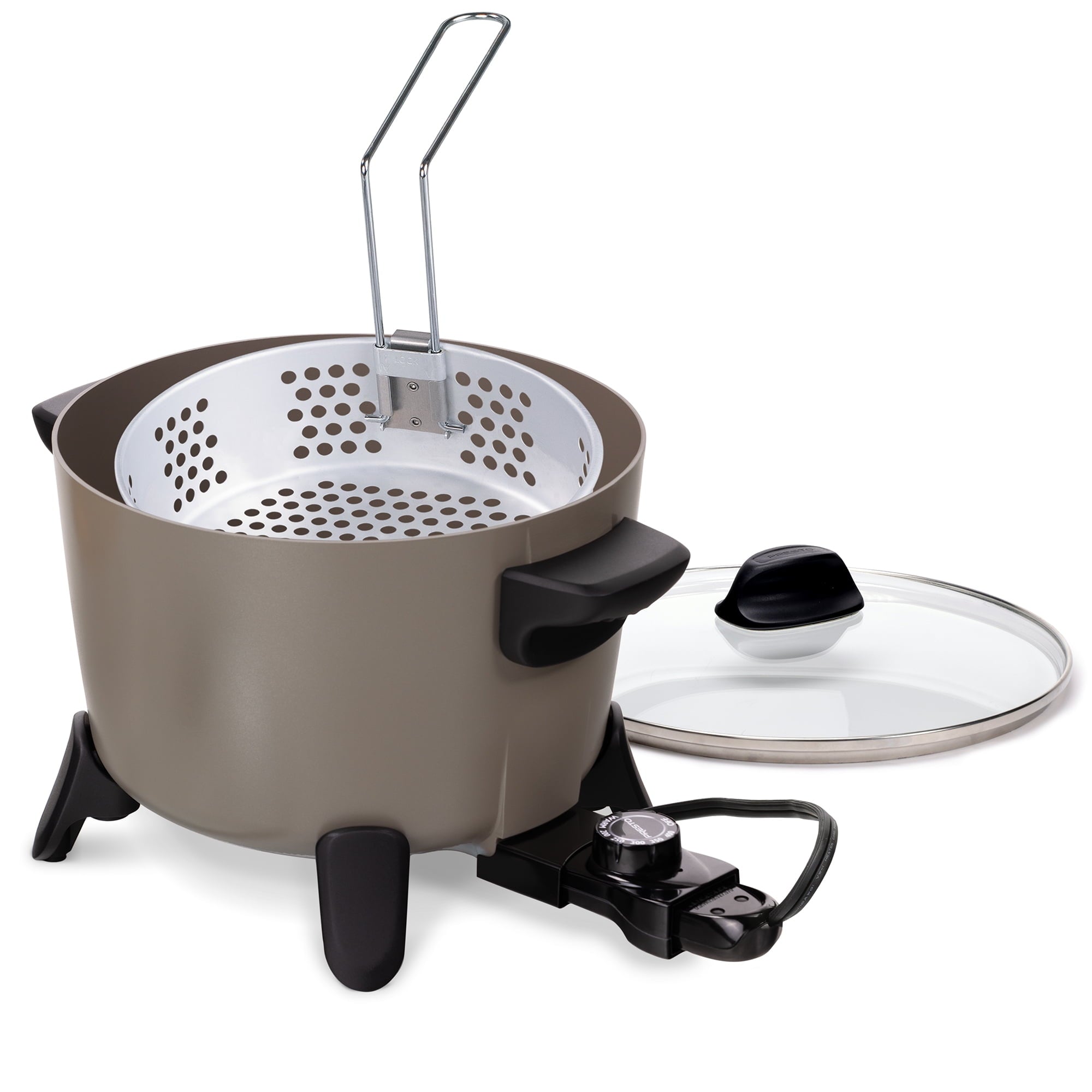 Presto Big Kettle Ceramic Deep Fryer/Multi-Cooker