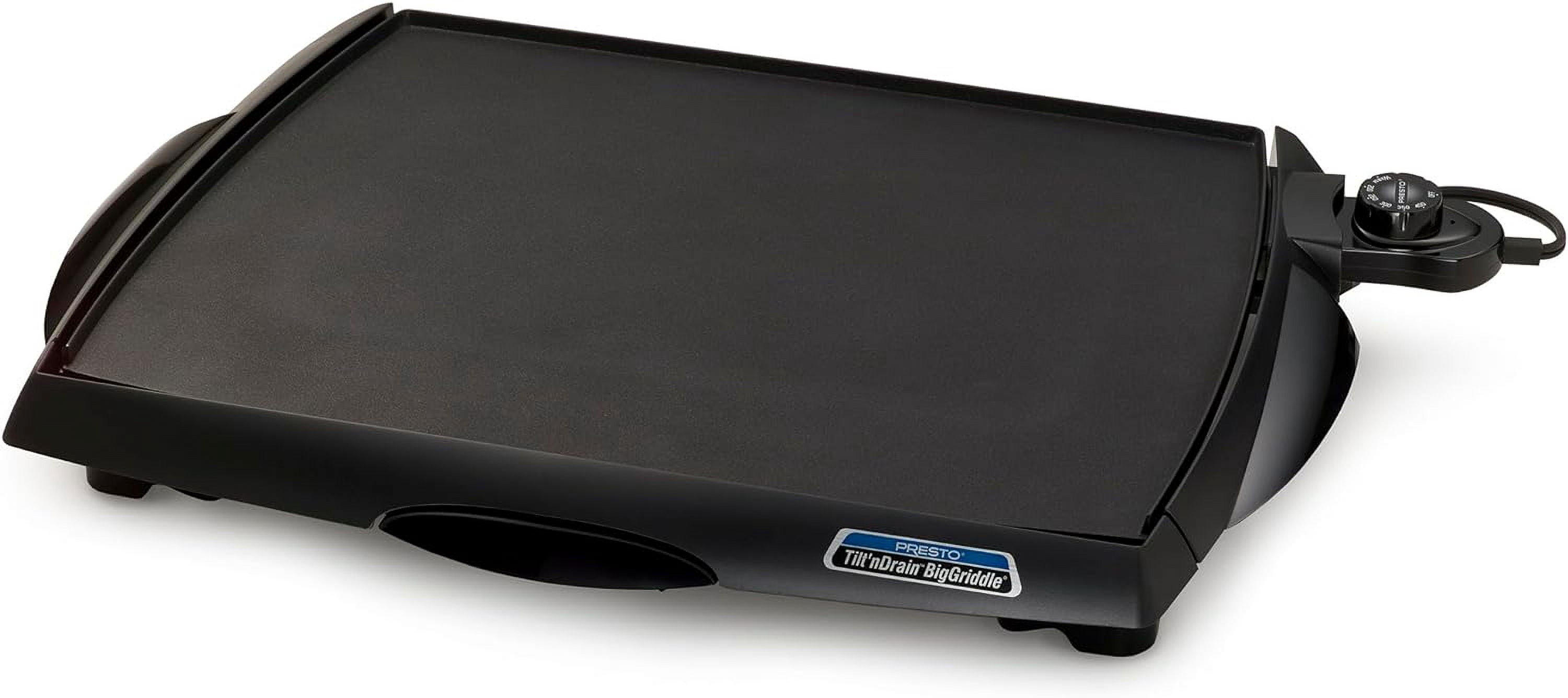 Presto Tilt 'n Drain Big Griddle Cool-Touch Electric Griddle