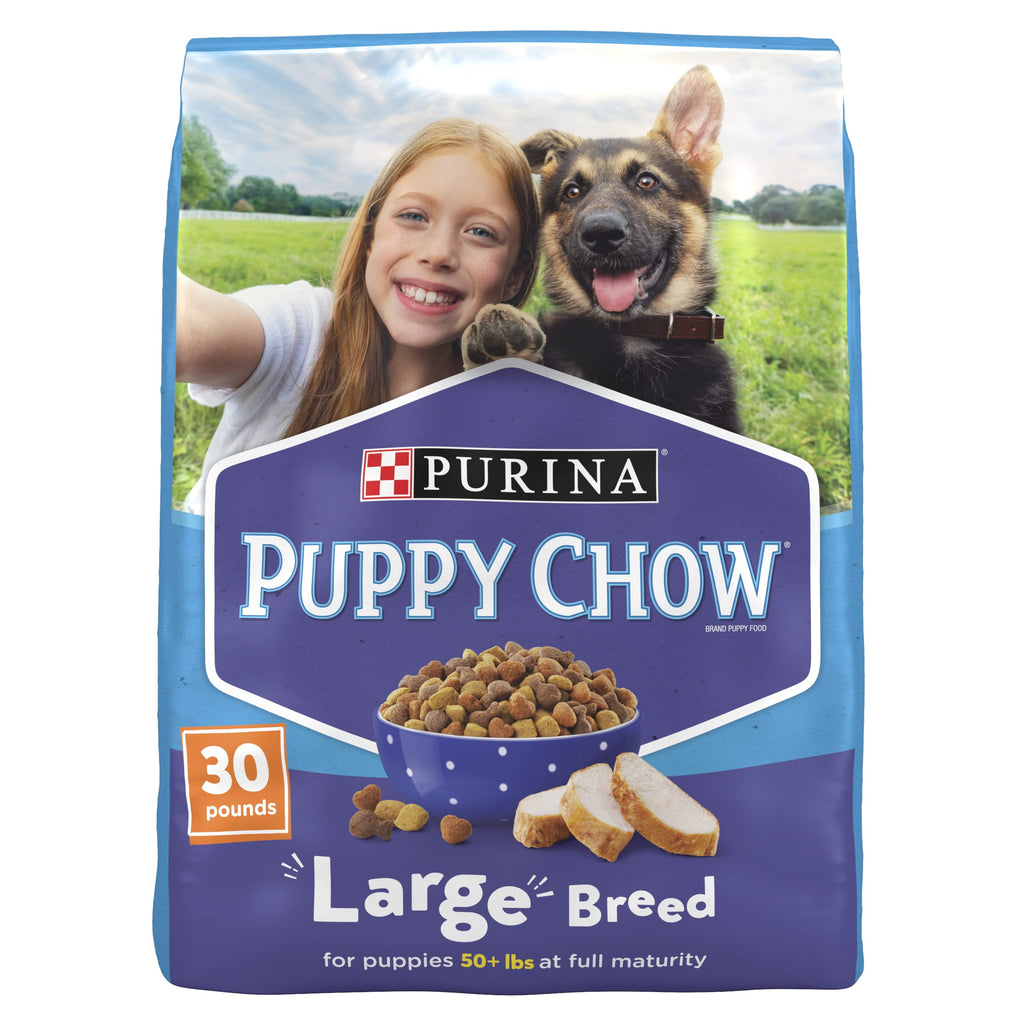 Purina Puppy Chow Dry Dog Food for Large Breeds - High Protein Growth with Chicken, 30 lb Bag