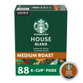 Starbucks House Blend - Medium Roast Keurig K-Cup Coffee Pods, 100% Arabica, 88 Count