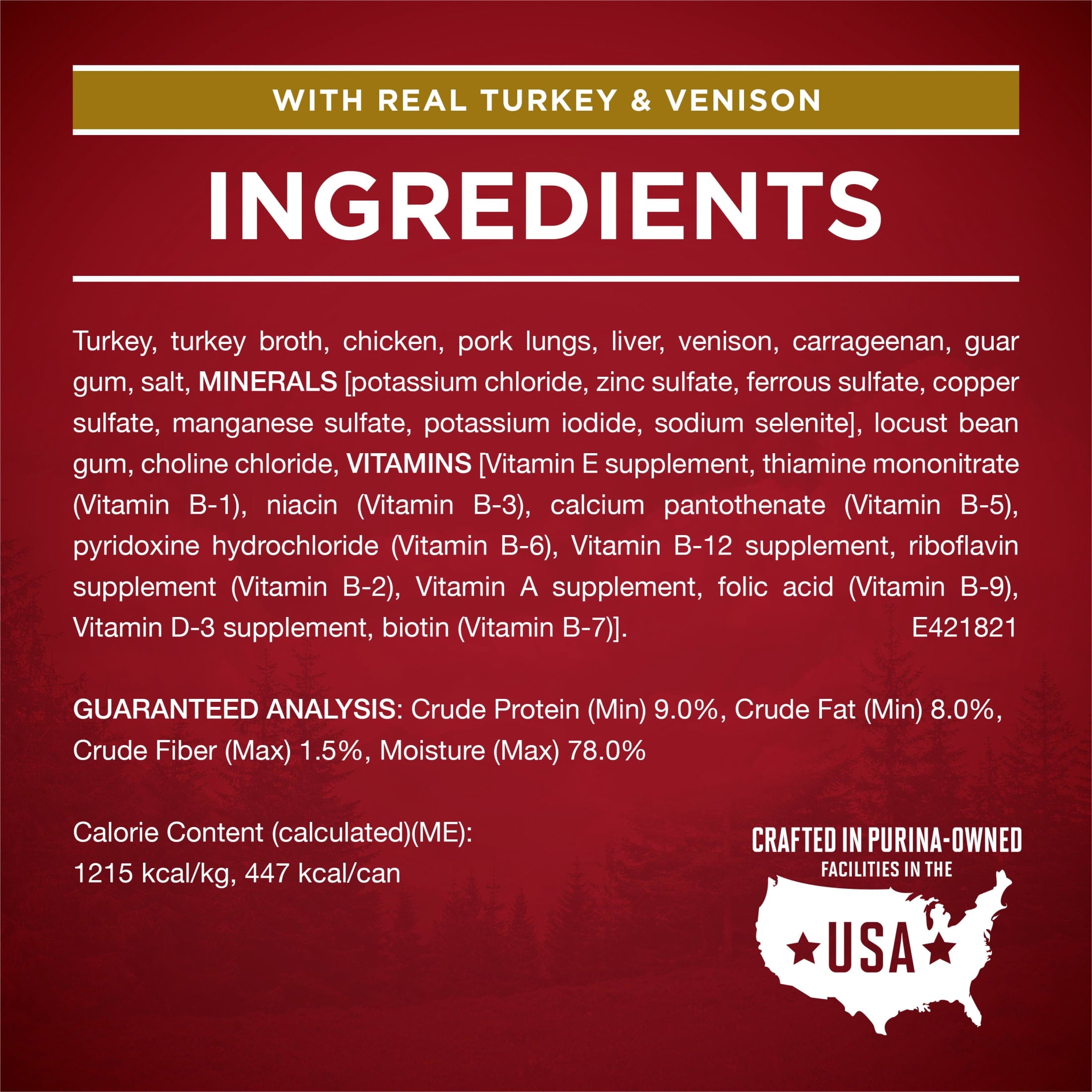 Purina ONE True Instinct Classic Ground Grain-Free Formulas With Real Turkey and Venison - and With Real Chicken and Duck Wet High Protein Dog Food Variety Pack