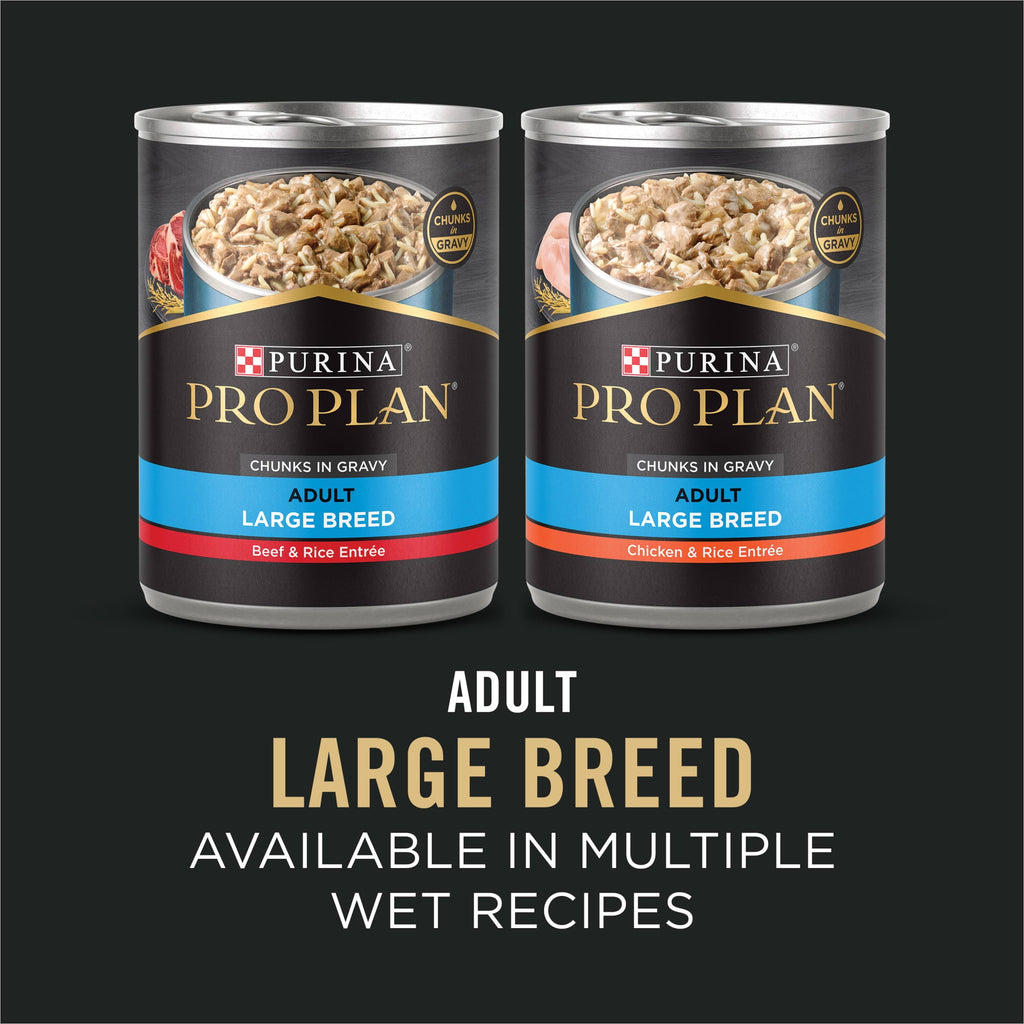Purina Pro Plan Dry Dog Food for Large Adult Dogs High Protein - Real Chicken & Rice, 18 lb Bag