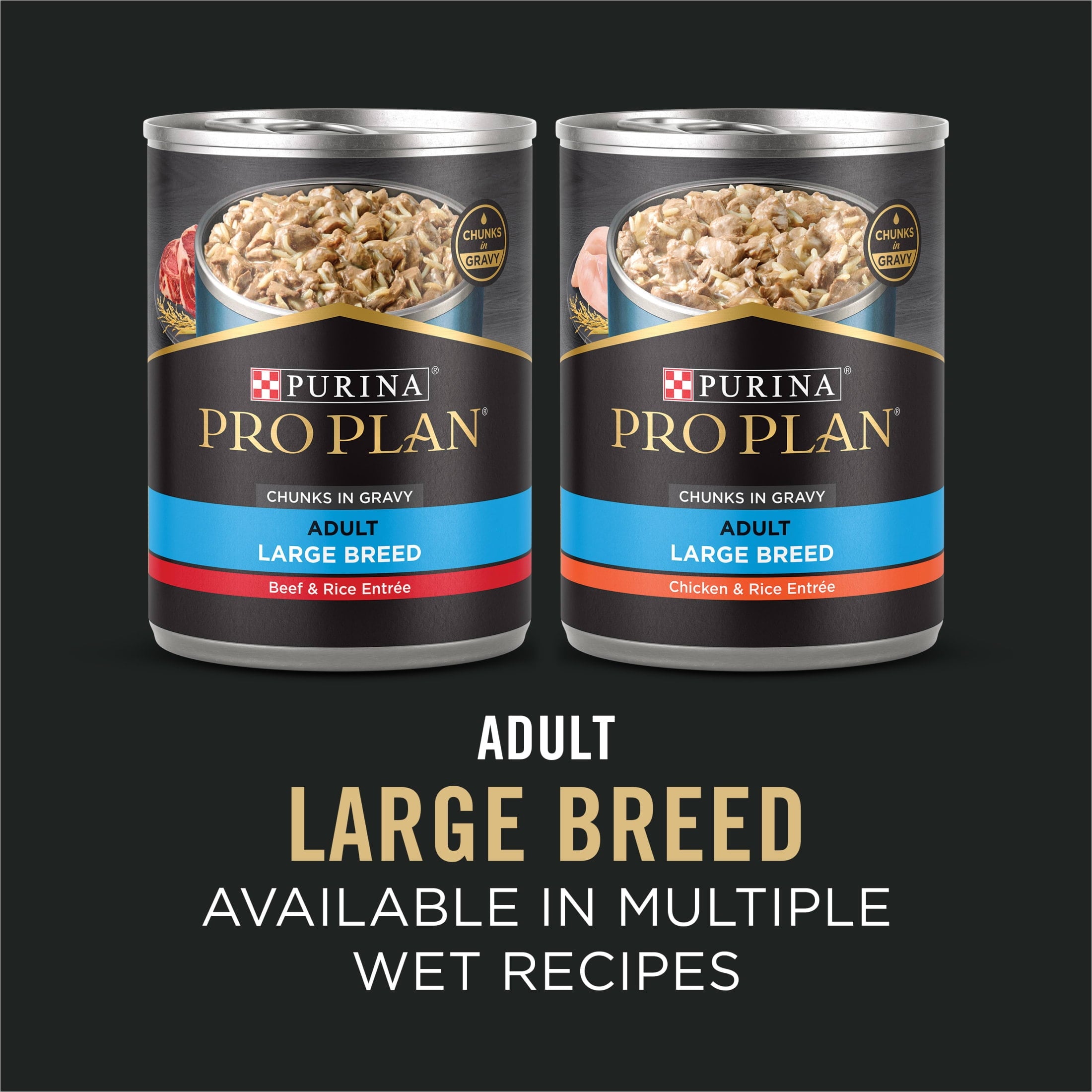 Purina Pro Plan Dry Dog Food for Large Adult Dogs High Protein - Real Chicken & Rice, 18 lb Bag