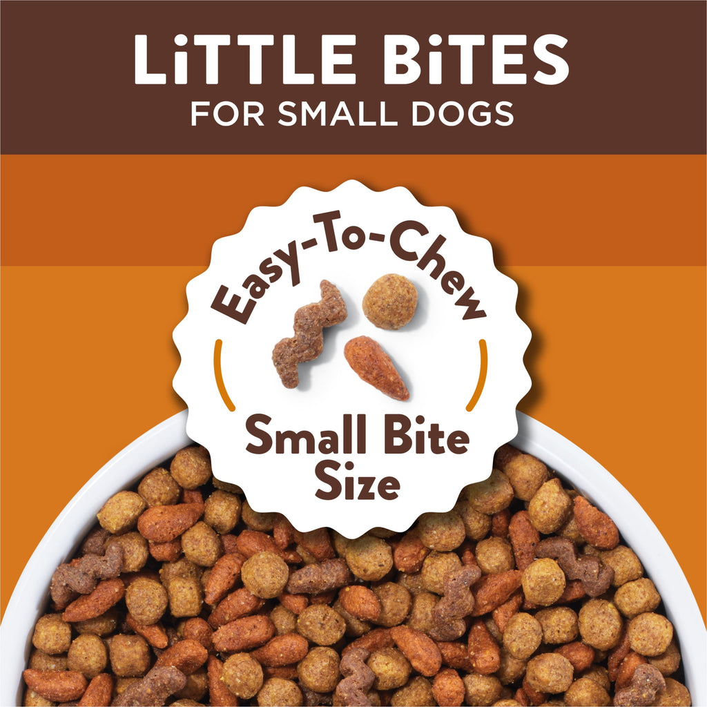 Purina Dog Chow Little Bites With Real Chicken And Beef Dry Dog Food Small Breed Recipe - 3.2 lb.