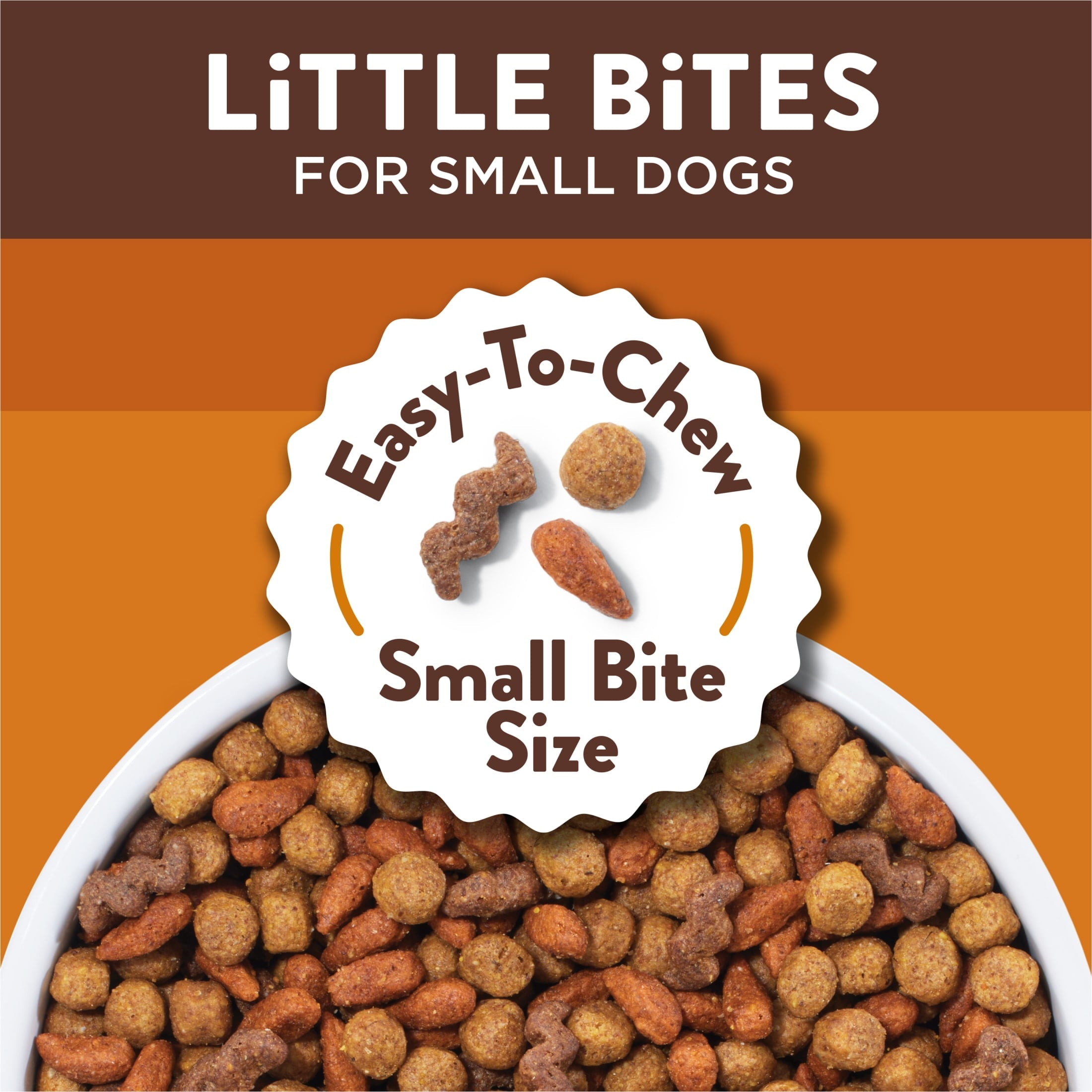 Purina Dog Chow Little Bites With Real Chicken And Beef Dry Dog Food Small Breed Recipe - 3.2 lb.