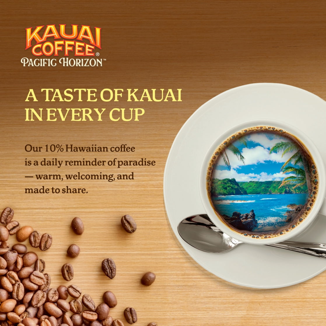 Kauai Coffee® Mocha Macadamia Nut Medium Roast Arabica - Keurig® K-Cup® Pods, Pack of 10