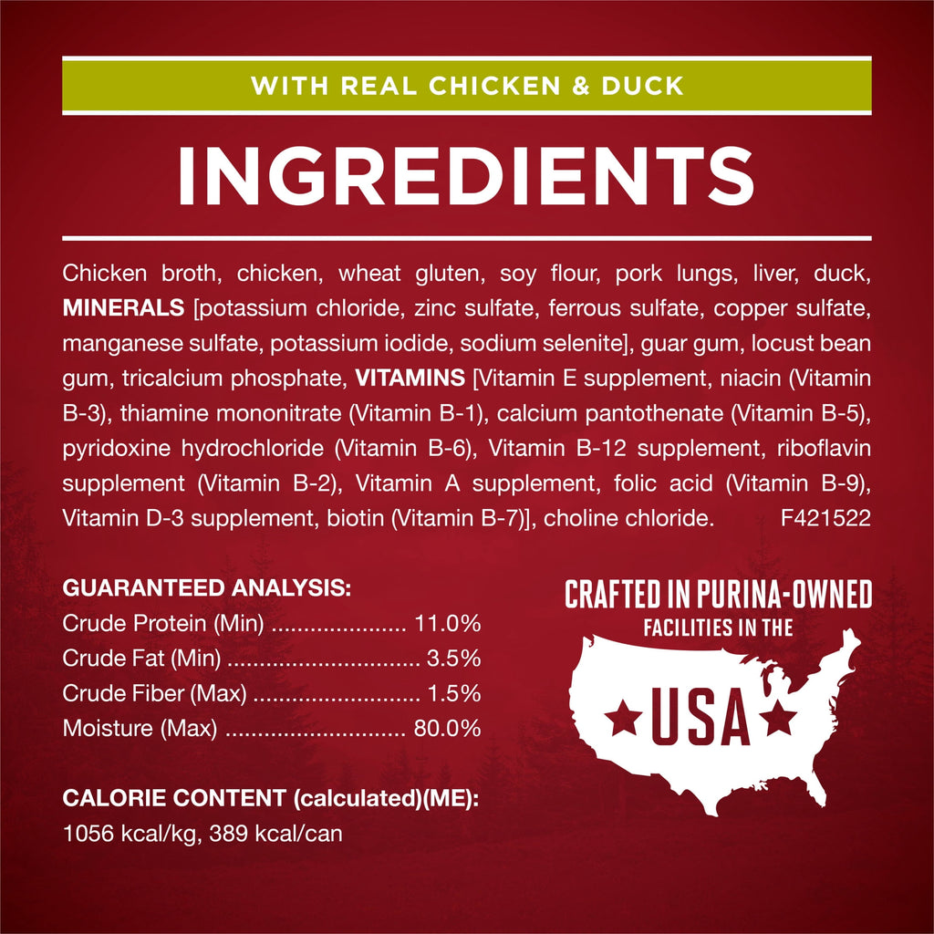 Purina ONE True Instinct Natural Wet Dog Food - High Protein Soft Variety Pack, 13 oz Cans