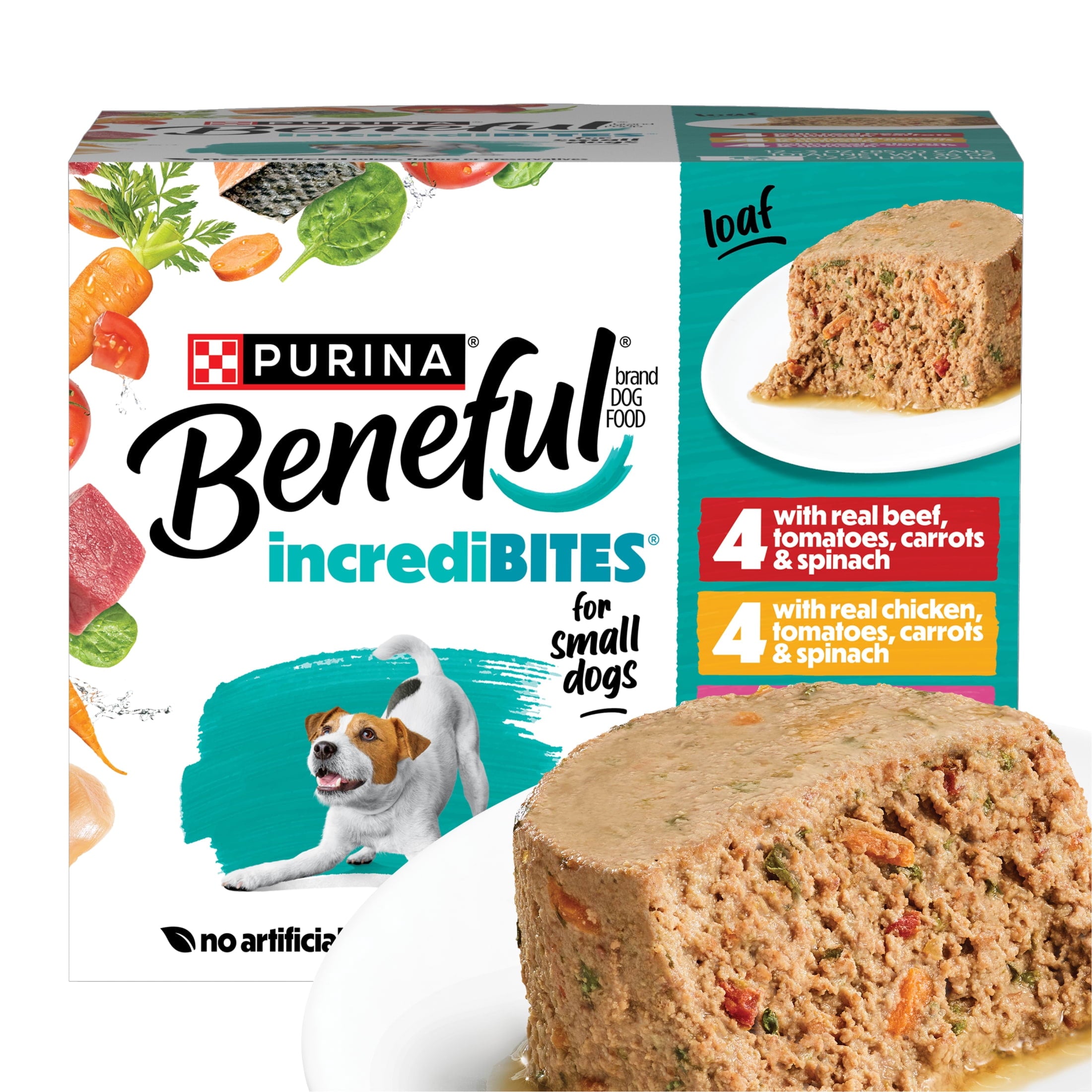 Purina Beneful Incredibites Beef - Chicken, & Salmon Flavored Small Breed Wet Dog Food Variety Pack, 3 oz.