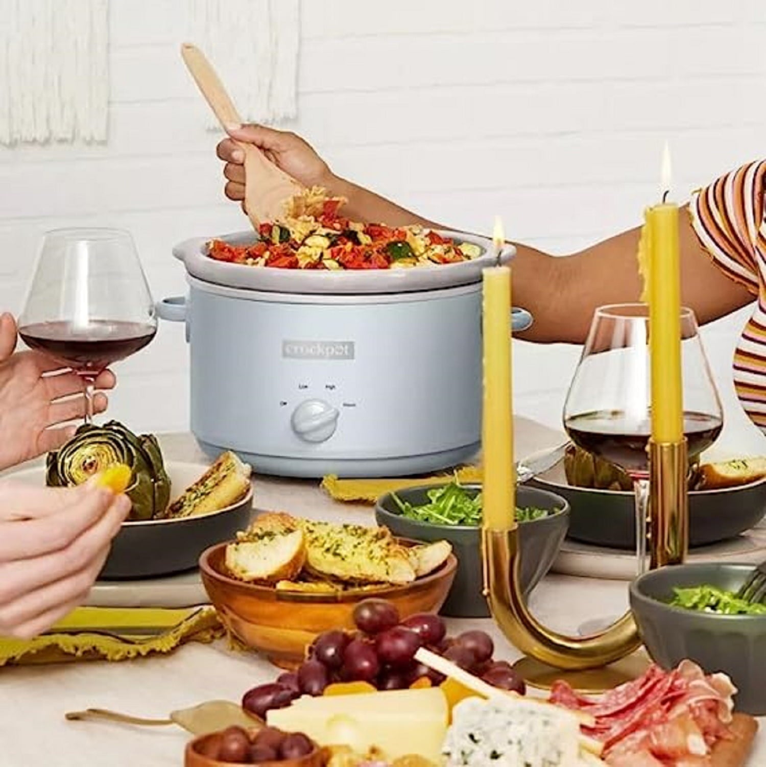 Crock-Pot Design Series 4.5 qt -Crock Light Blue Slow Cooker