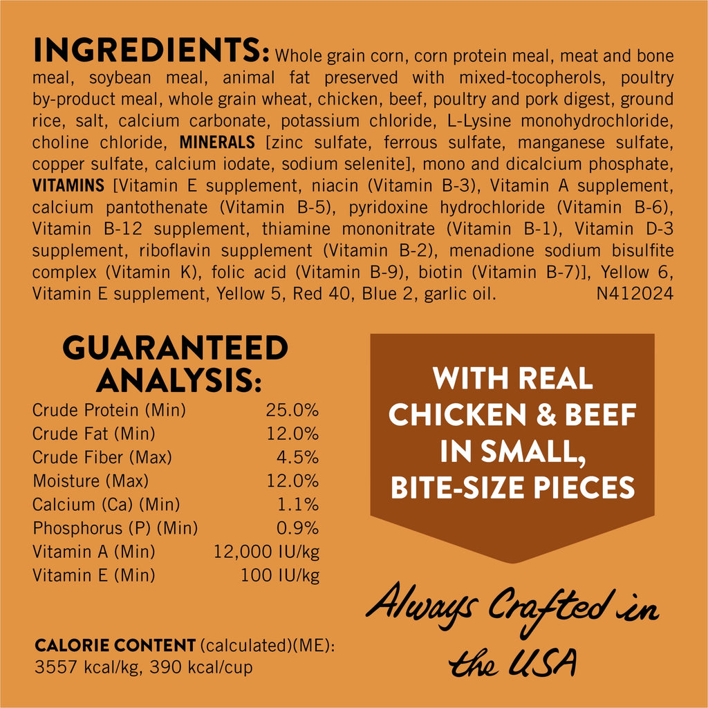 Purina Dog Chow Little Bites With Real Chicken And Beef Dry Dog Food Small Breed Recipe - 3.2 lb.